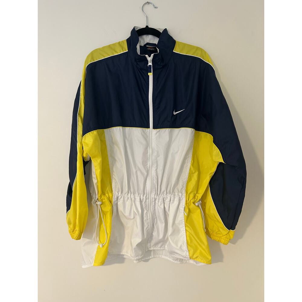 Vintage NIKE Anorak Windbreaker Jacket 90s Y2K Princess Diana Retro Yellow L